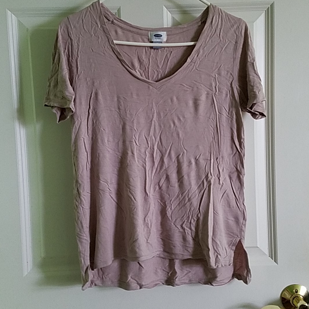 Mauve V-Neck Top